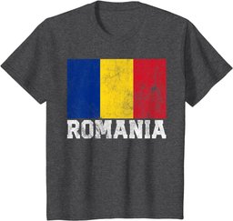 Romanian Romania Flag Gift T Shirt Home Souvenir Men Women T-Shirt