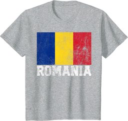 Romanian Romania Flag Gift T Shirt Home Souvenir Men Women T-Shirt