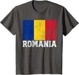 Romanian Romania Flag Gift T Shirt Home Souvenir Men Women T-Shirt