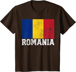 Romanian Romania Flag Gift T Shirt Home Souvenir Men Women T-Shirt
