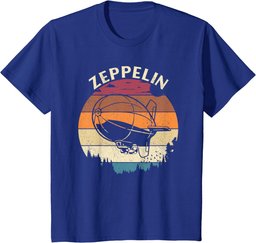 Zeppelin Retro 70s 80s Dirigible Airship Zepelin Zepplin T-Shirt