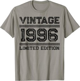 Vintage 1996 Born in 1996 birthday gift T-Shirt