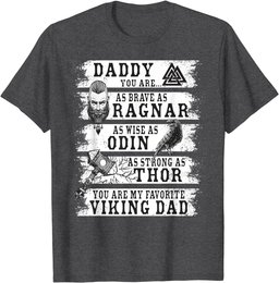Retro Norse Mythology & Viking Saying - Best Viking Daddy T-Shirt