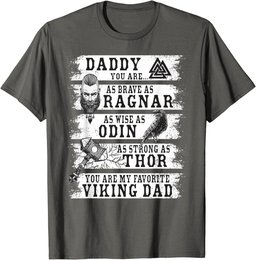 Retro Norse Mythology & Viking Saying - Best Viking Daddy T-Shirt