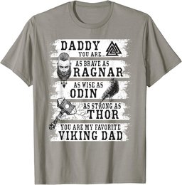 Retro Norse Mythology & Viking Saying - Best Viking Daddy T-Shirt