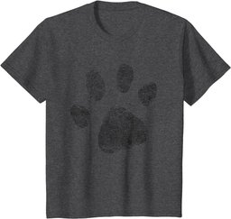 Dog Mom T Shirt | Distressed Paw Print Women Men Dog Lovers T-Shirt