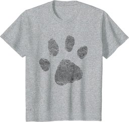 Dog Mom T Shirt | Distressed Paw Print Women Men Dog Lovers T-Shirt