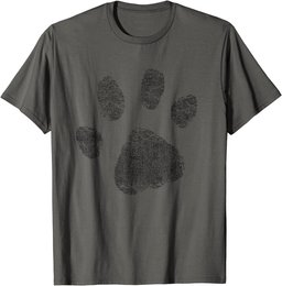 Dog Mom T Shirt | Distressed Paw Print Women Men Dog Lovers T-Shirt