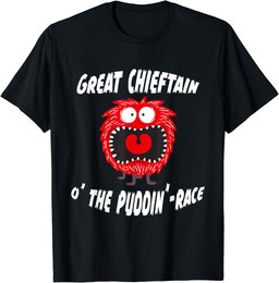 Haggis Chieftain O The Puddin Race Funny Rabbie Burns Night T-Shirt