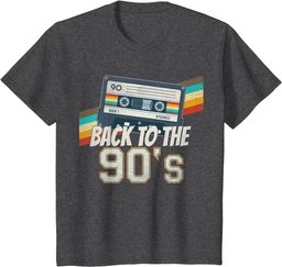 Men's Women's Kids Vintage Retro Back To 90's T-Shirt
