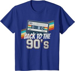 Men's Women's Kids Vintage Retro Back To 90's T-Shirt