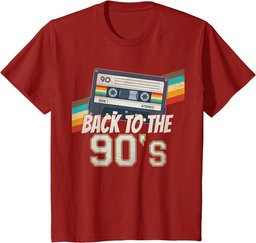 Men's Women's Kids Vintage Retro Back To 90's T-Shirt