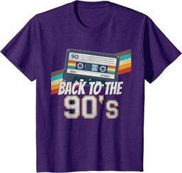 Men's Women's Kids Vintage Retro Back To 90's T-Shirt