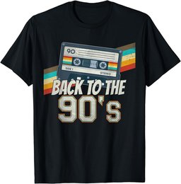 Men's Women's Kids Vintage Retro Back To 90's T-Shirt