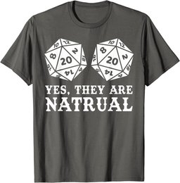 Yes They Are Natural D20 Board Game Winner Master Winner T-Shirt