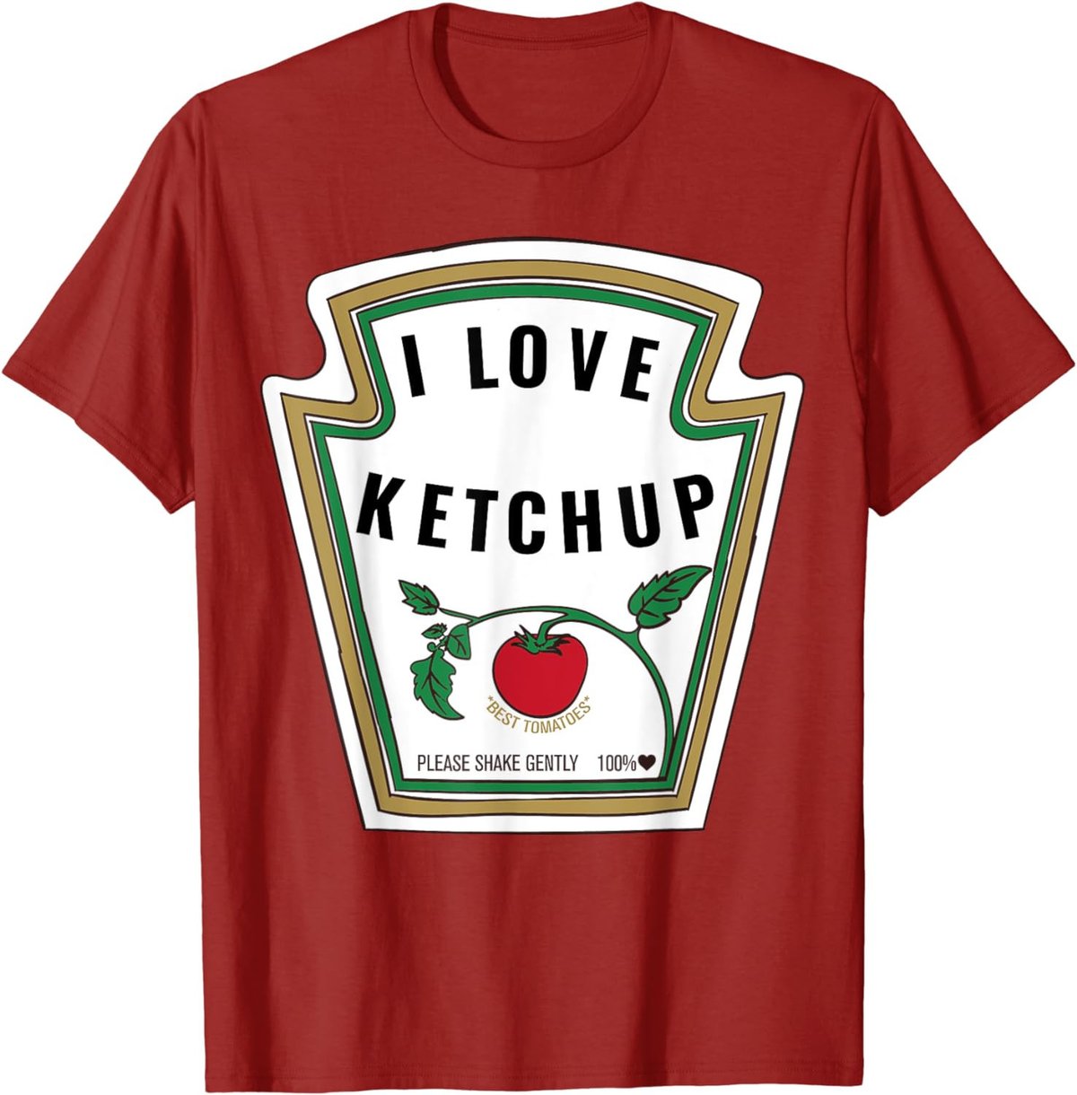 I Love Ketchup T-Shirt Ketchup Costume Shirt T-Shirt