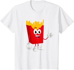 French Fries Ketchup Fast Food Lover Fancy Dress Costume T-Shirt