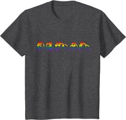 BSL (British Sign Language) LGBT Gay Pride T-Shirt
