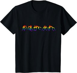 BSL (British Sign Language) LGBT Gay Pride T-Shirt