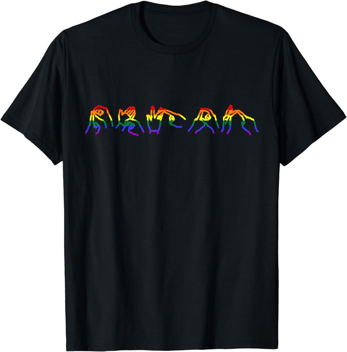 BSL (British Sign Language) LGBT Gay Pride T-Shirt