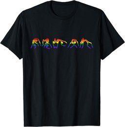 BSL (British Sign Language) LGBT Gay Pride T-Shirt