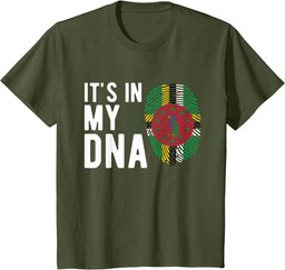 It's in my DNA Dominica Flag Dominican Gift T-Shirt