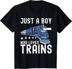 Funny Boys Just A Boy Who Loves Trains This Boy Loves Trains T-Shirt