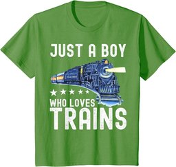 Funny Boys Just A Boy Who Loves Trains This Boy Loves Trains T-Shirt