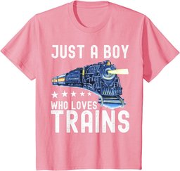 Funny Boys Just A Boy Who Loves Trains This Boy Loves Trains T-Shirt