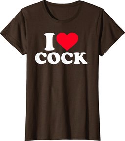 I Love Heart Cock Funny Apparel T-Shirt