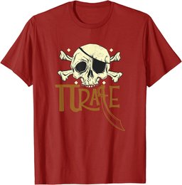 Pi Rate Math Men Pirate Shirts Happy Pi Day Science Teachers T-Shirt