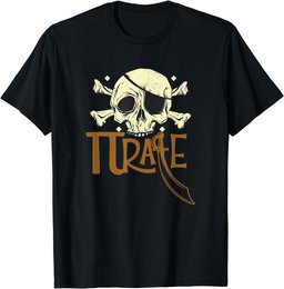 Pi Rate Math Men Pirate Shirts Happy Pi Day Science Teachers T-Shirt