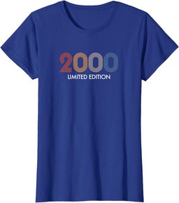 Retro 24 Years Vintage 2000 Limited Edition 24th Birthday T-Shirt