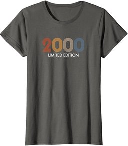 Retro 24 Years Vintage 2000 Limited Edition 24th Birthday T-Shirt