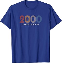 Retro 24 Years Vintage 2000 Limited Edition 24th Birthday T-Shirt