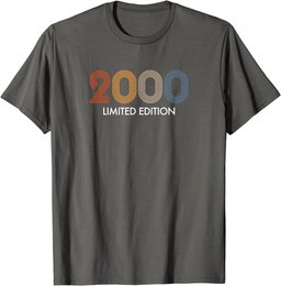 Retro 24 Years Vintage 2000 Limited Edition 24th Birthday T-Shirt