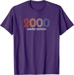 Retro 24 Years Vintage 2000 Limited Edition 24th Birthday T-Shirt