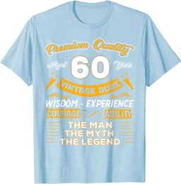 60th Birthday Gift Man Myth Legend 60 Years Old T-Shirt