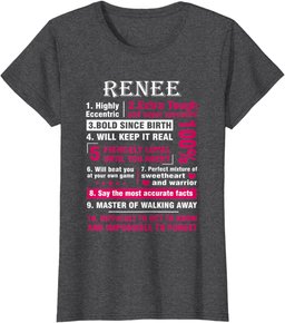 RENEE Highly Eccentric 10 Facts Shirt First Name shirt T-Shirt