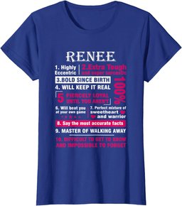 RENEE Highly Eccentric 10 Facts Shirt First Name shirt T-Shirt