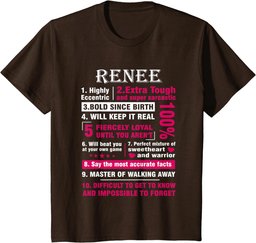 RENEE Highly Eccentric 10 Facts Shirt First Name shirt T-Shirt