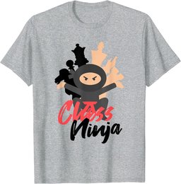 Chess Ninja Checkmate Master Chess Boys Girls T-Shirt