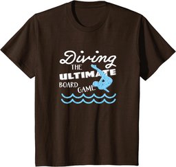 Funny Springboard Divers & Diving Board Game Gift Design T-Shirt
