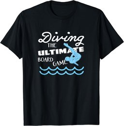 Funny Springboard Divers & Diving Board Game Gift Design T-Shirt