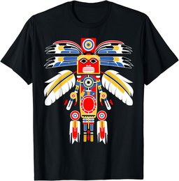 Abstract Thunderbird North American Indian Plains Art Style T-Shirt