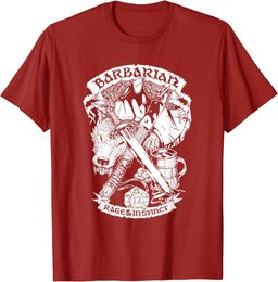 Fantasy Role-Playing Game (RPG) Barbarian T-Shirt