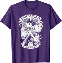 Fantasy Role-Playing Game (RPG) Barbarian T-Shirt