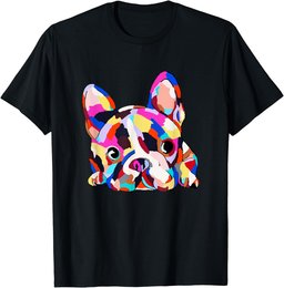 Geometric French Bulldog Dog, Boy Girl Funny T-Shirt