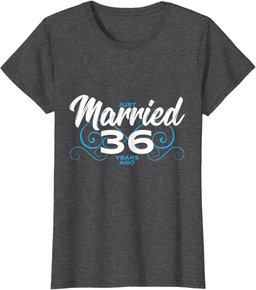 Just Married 36 Years Ago - 36th Wedding Anniversary T-Shirt