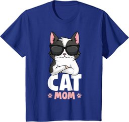 Cat Mom Kitty Women Girls T-Shirt